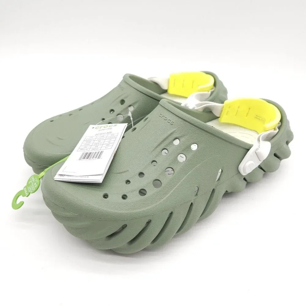 Crocs Echo Clog (Mens Size 10) Slip On‎ Shoes Sandals Moss Green New In Package